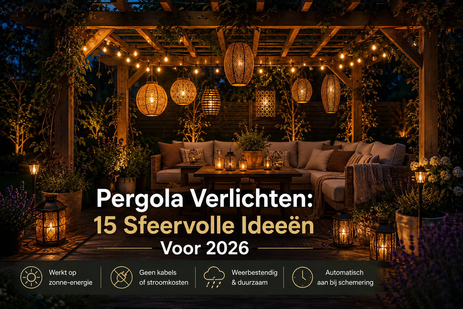 Pergola Verlichten: 15 Sfeervolle Ideeën Voor 2026