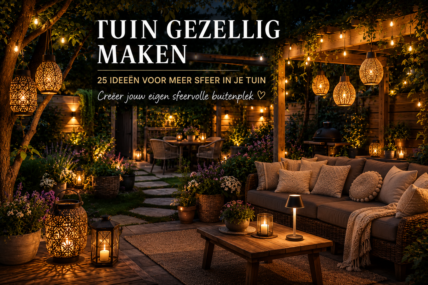 Tuin Gezellig Maken: 25 Ideeën Voor Meer Sfeer In Je Tuin
