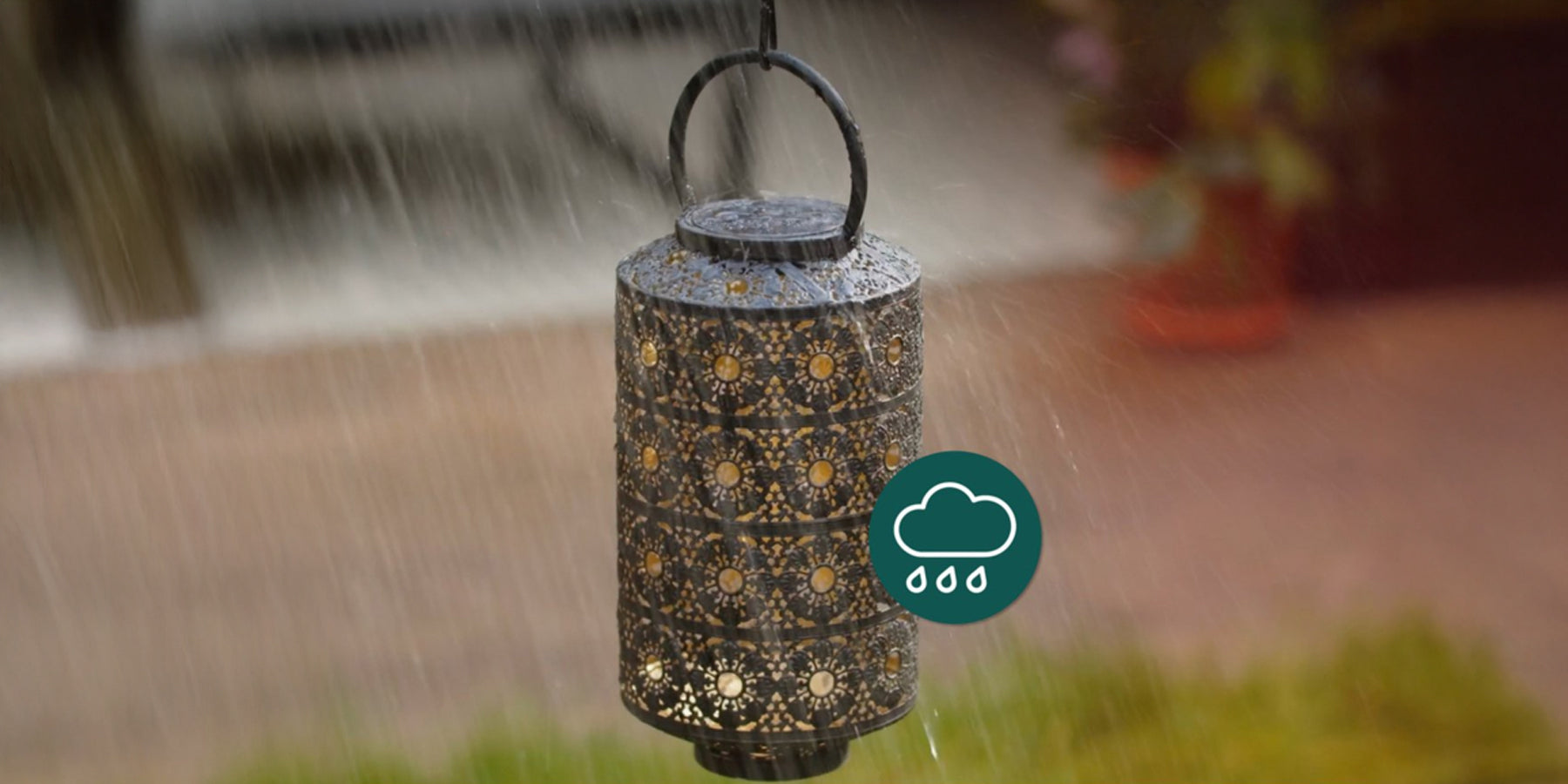 Kunnen solar lampjes tegen regen