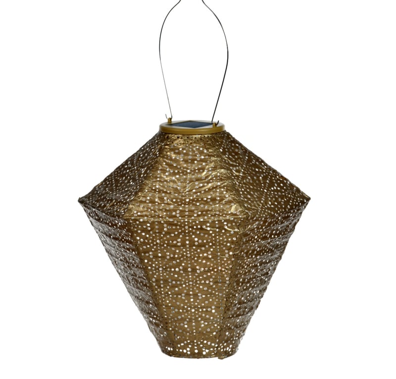 Solar Lampion Diamond - Sashiko Gold - 28 cm