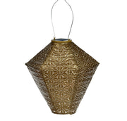 Solar-Laterne Diamant - Sashiko Gold - 28 cm
