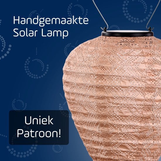 Solar Lampion Balloon - Mosaic Pink - 20 cm