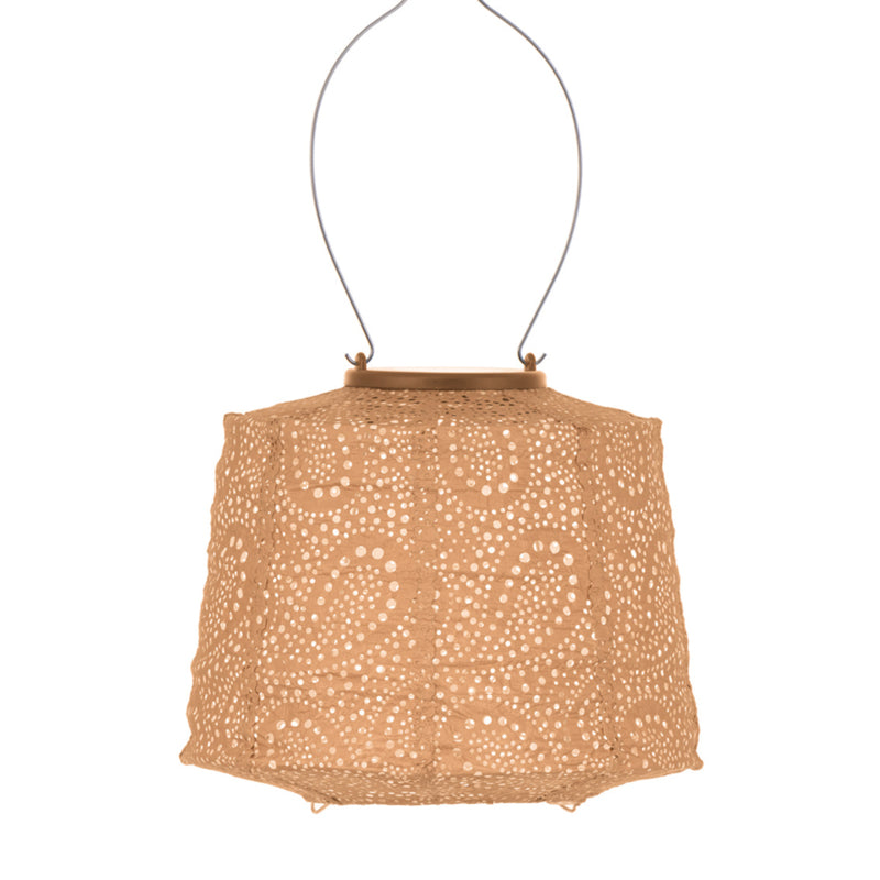 Lanterne solaire - Abat-jour - Paisley Abricot - 20 cm