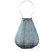Lampion Solaire Tulipe - Fiore Gris Bleu - 20 cm