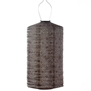 Solar-Laternenzylinder – Mosaik Taupe – 28 cm