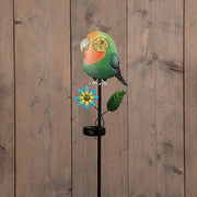 Solar-Gartenvogelstecker mit Rollauge 75 cm