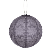 Lampion solaire rond - Marrakesh Mauve Pourpre - 30 cm
