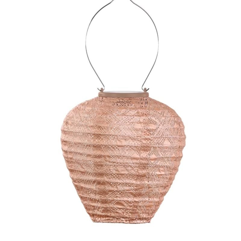 Lampion solaire Ballon - Mosaïque Rose - 20 cm