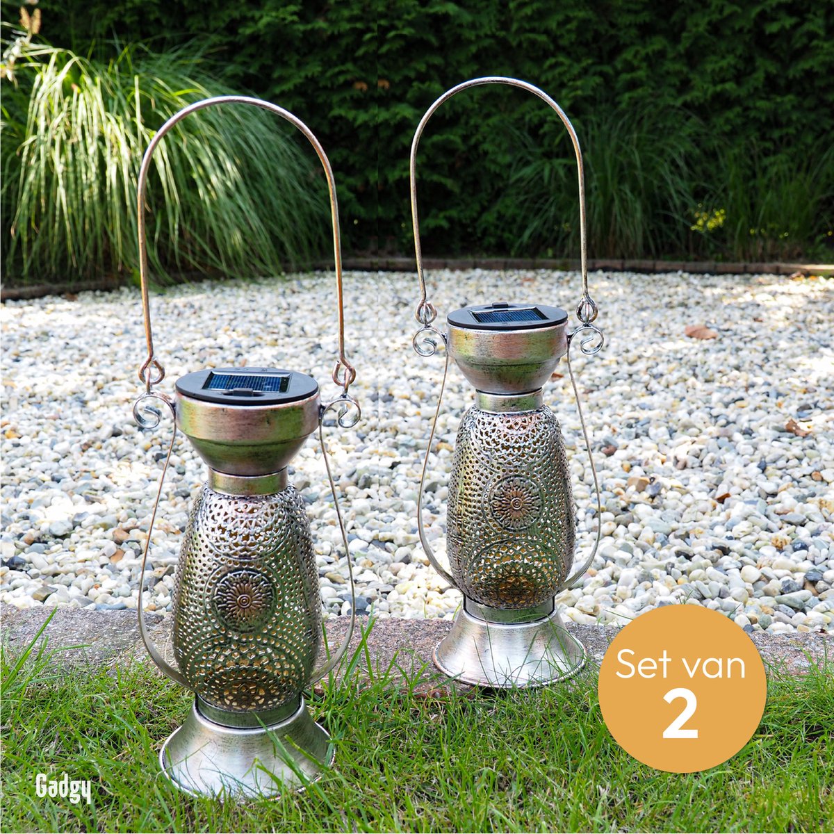 Lampe de table solaire Pétrole – Lot de 2