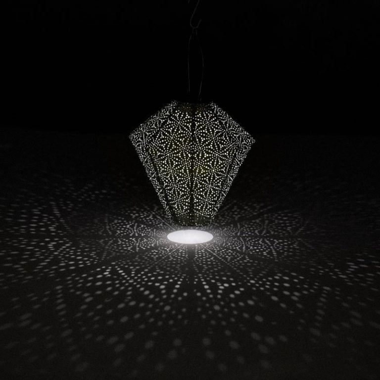 Solar Lampion Diamond - Sashiko Gold - 28 cm