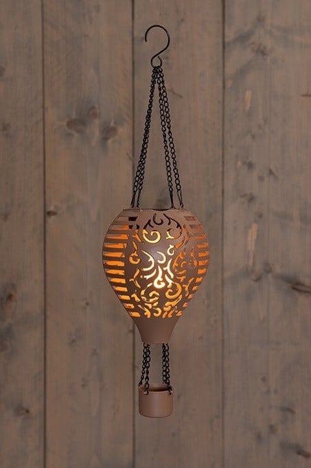 Solar Luchtballon met Vlameffect 10 LED – Terra 38 cm