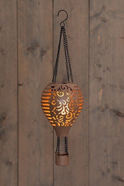 Solar-Heißluftballon mit Flammeneffekt 10 LED – Terra 38 cm