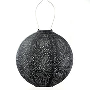 Solar Lampion Round - Paisley Dark Grey - 30 cm