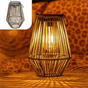 Lampe de table solaire en rotin – 36 cm