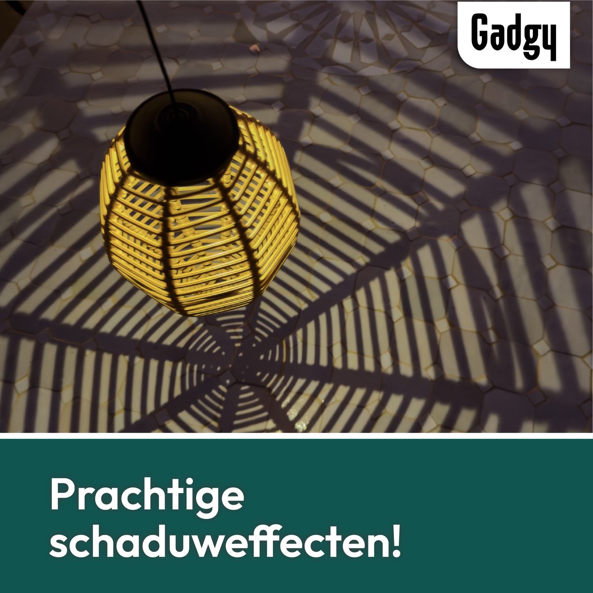 Solar-Hängelampen Rattan – 2er-Set
