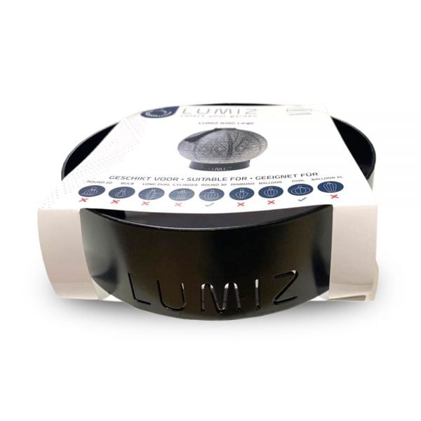 Tafelstandaard Ring Large Black - Lumiz