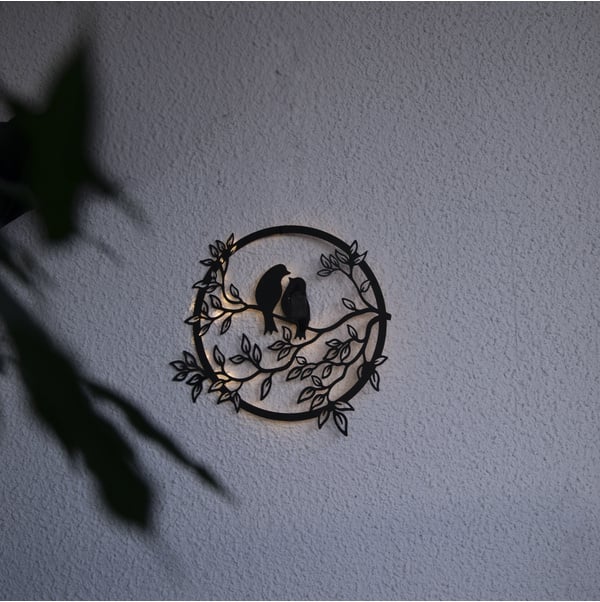 Solar LoveBirds - Applique murale – 40 cm