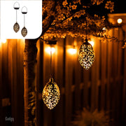 Lanternes solaires suspendues orientales d'ambiance (Lot de 2)