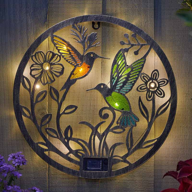 Solar Wanddecoratie Kolibries