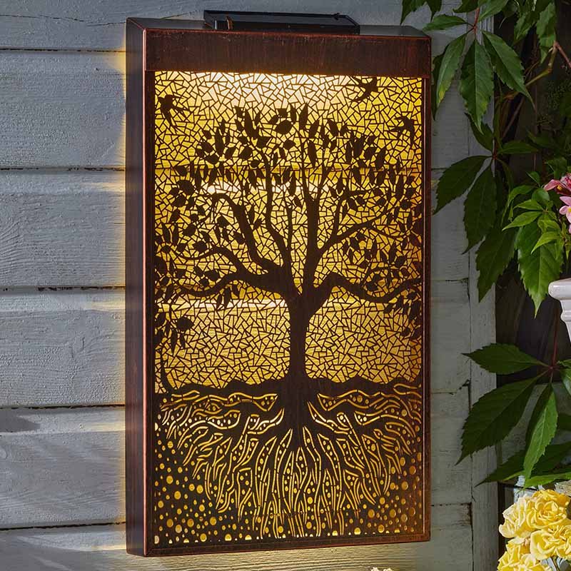 Solar Wanddecoratie Tree of Life