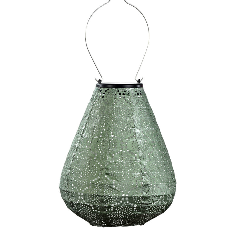 Lampion Solaire Tulipe - Bazaar Vert Sauge - 20 cm