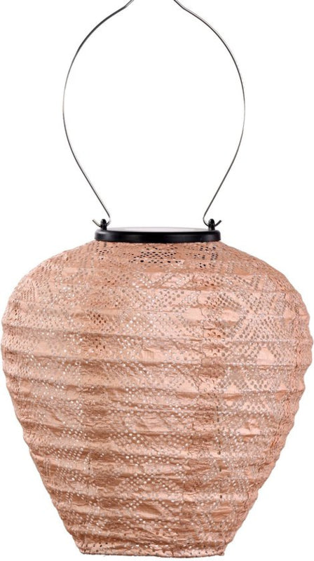 Lampion solaire Ballon - Mosaïque Rose - 20 cm