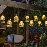 Guirlande solaire Lumina - Lot de 10 - Blanc chaud