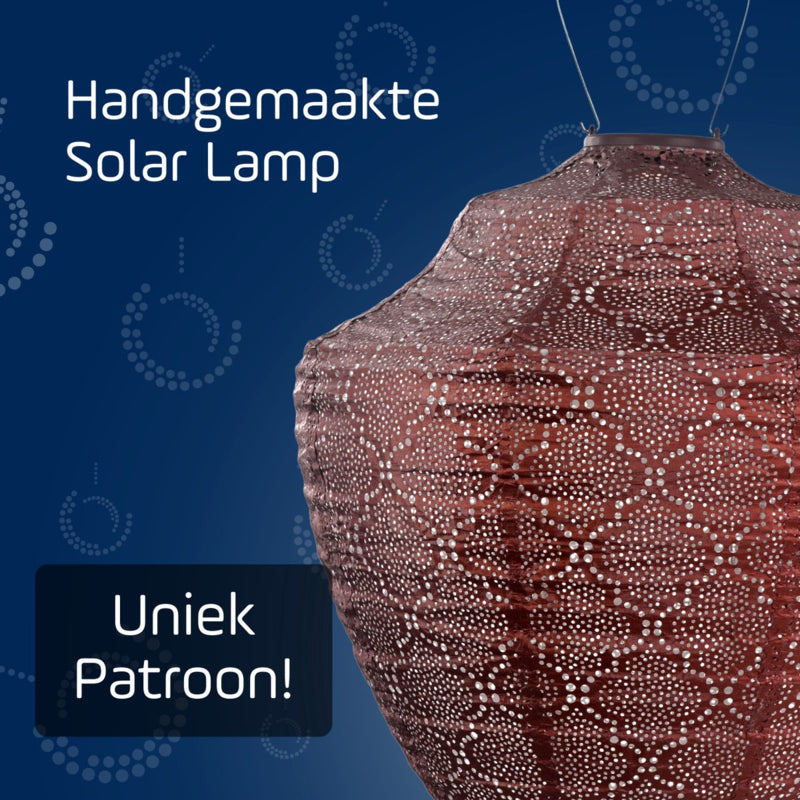 Lampion solaire Crown - Bazaar Cuivre - 40 cm