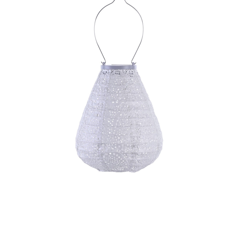 Solar Lampion Tulip - Paisley Silver - 20 cm