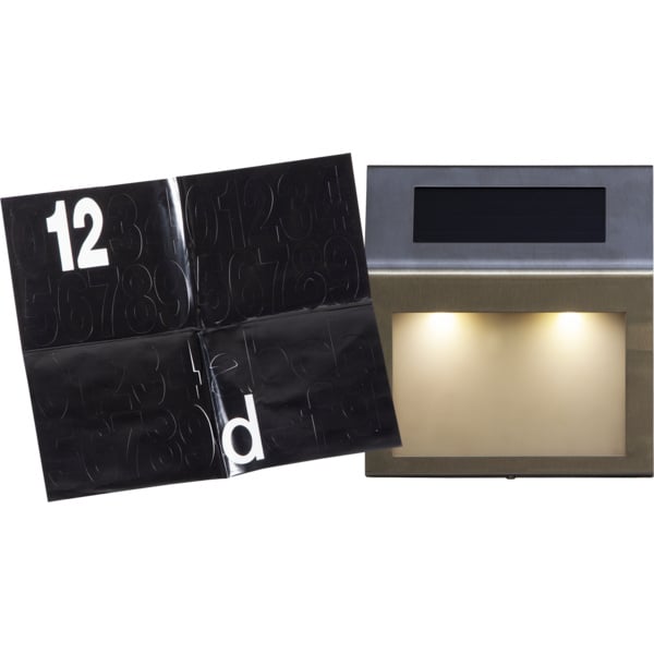 Solar Huisnummer Wandlamp - 20 cm