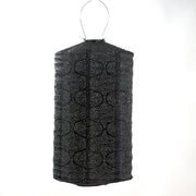 Solar Lampion Zylinder - Tigres Schwarz - 28 cm