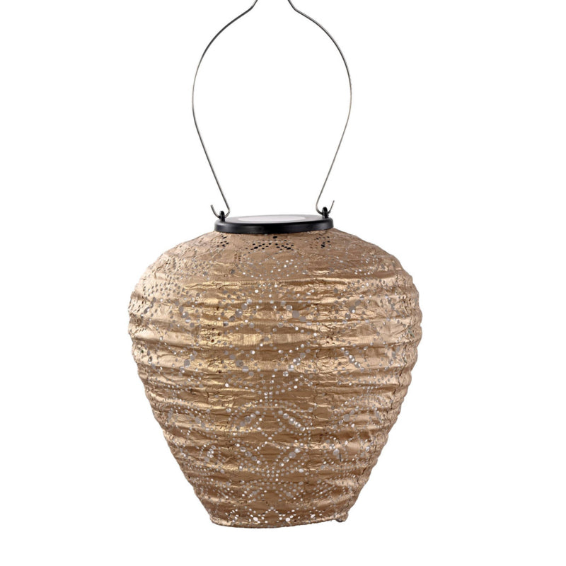 Lampion solaire ballon - Mandela Gold - 20 cm