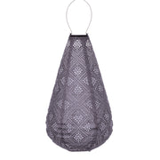 Lampion solaire Drop - Topaze Mauve Violet - 28 cm