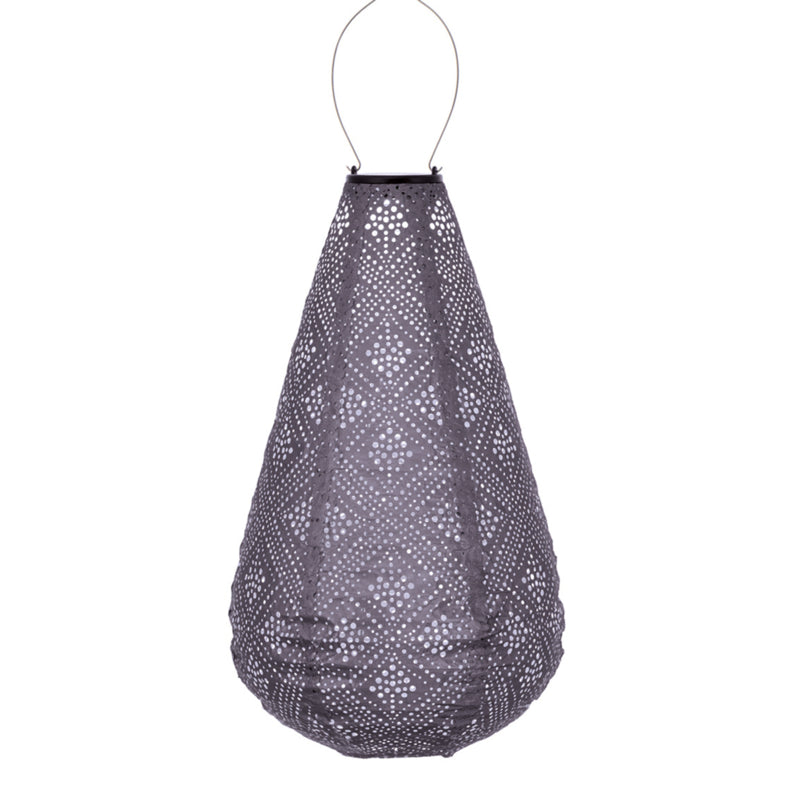 Lampion solaire Drop - Topaze Mauve Violet - 28 cm
