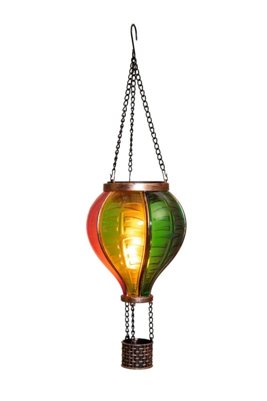 Solar Luchtballon met Vlameffect 12 LED – Multicolor 36 cm
