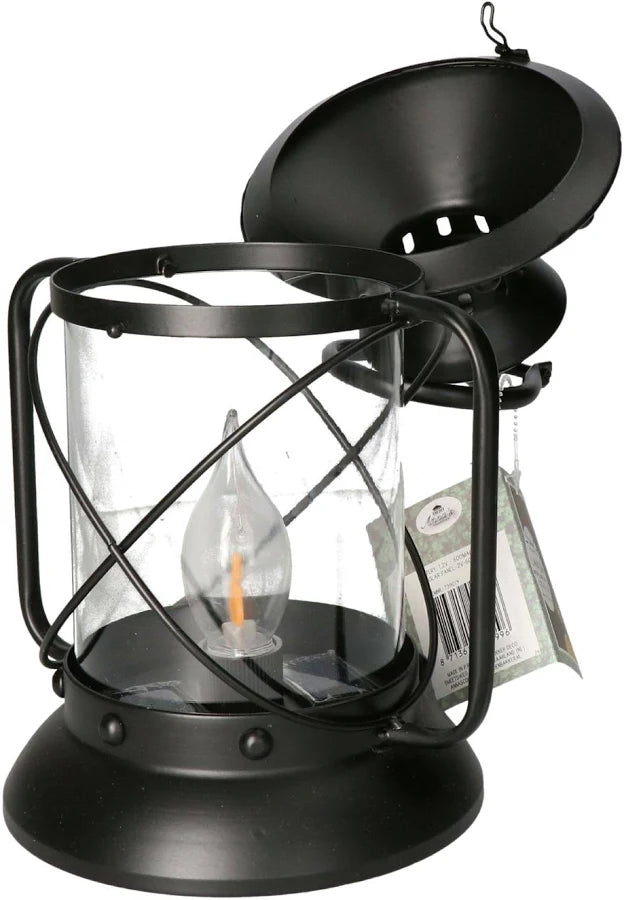 Solar Laterne Vintage mit Flammenlicht 31 cm
